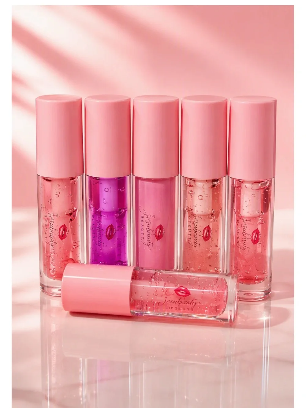 Jesubeauty Mercury Blush Soft Pink Lip Gloss - Hydrating High Shine